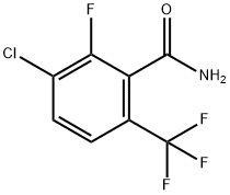 3-氯-2-氟-6-(三氟甲基)苯甲酰胺,186517-42-0,结构式
