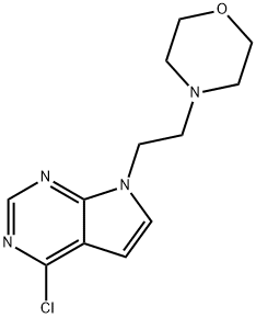 4-CHLORO-7-(2-MORPHOLINOETHYL)-7H-PYRROLO[2,3-D]PYRIMIDINE Structure