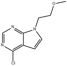 4-CHLORO-7-(2-METHOXYETHYL)-7H-PYRROLO[2,3-D]PYRIMIDINE,186519-95-9,结构式