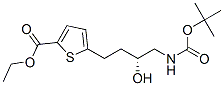 ETHYL 5-[(3R)-4-(TERT-BUTOXYCARBONYLAMINO)-3-HYDROXYBUTYL]THIOPHENE-2-CARBOXYLATE 结构式