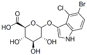 5-bromo-4-chloro-3-indolylglucuronide Structure