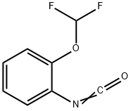 2-(二氟甲氧基)苯基异氰酸酯, 186589-03-7, 结构式