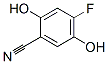 Benzonitrile, 4-fluoro-2,5-dihydroxy- (9CI) Struktur