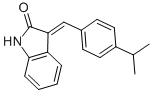 3-(4-ISOPROPYLBENZYLIDENYL)INDOLIN-2-ONE 化学構造式