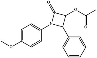 3-(4-甲氧基苯基)-2-氧代-4-苯基环丁基乙酸酯,186613-02-5,结构式