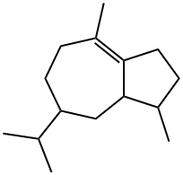 1,2,3,5,6,7,8,8a-Octahydro-1,4-dimethyl-7-isopropylazulene Struktur