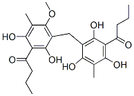 1-[3-[[2,4-Dihydroxy-6-methoxy-5-methyl-3-(1-oxobutyl)phenyl]methyl]-2,4,6-trihydroxy-5-methylphenyl]-1-butanone|