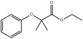 2-フェノキシ-2-メチルプロパン酸エチル 化学構造式