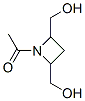 2,4-Azetidinedimethanol, 1-acetyl- (9CI) Struktur