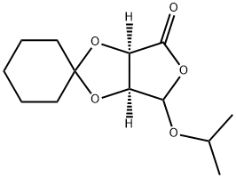 (2R,3S)-2,3-Dihydroxy-4-isopropoxy-γ-butyrolactone Cyclohexyl Ketal Struktur
