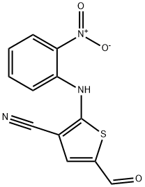 5-ForMyl-2-[(2-nitrophenyl)aMino]-3-cyanothiophene Struktur