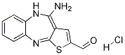 4-AMinothieno[2,3-b][1,5]benzodiazepine-2-carboxaldehyde Hydrochloride Struktur