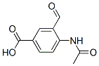 Benzoic acid, 4-(acetylamino)-3-formyl- (9CI),186800-77-1,结构式