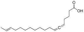 (R,16E)-オクタデカ-5,6,16-トリエン酸 化学構造式