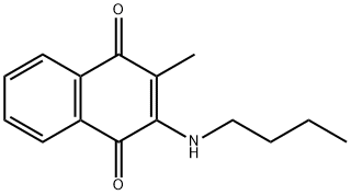 2-(BUTYLAMINO)-3-METHYLNAPHTHALENE-1,4-DIONE Structure