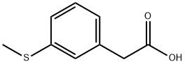 3-(METHYLTHIO)PHENYLACETIC ACID Structure