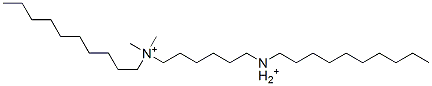 N,N'-bis(decyldimethyl)-1,6-hexanediammonium Structure