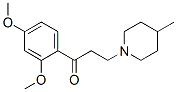1-(2,4-Dimethoxyphenyl)-3-(4-methyl-1-piperidinyl)-1-propanone 结构式
