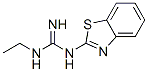 Guanidine, 1-(2-benzothiazolyl)-3-ethyl- (8CI) Struktur