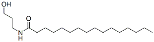 N-(3-Hydroxypropyl)hexadecanamide Struktur