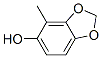 1,3-Benzodioxol-5-ol,  4-methyl- Struktur