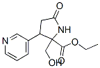 2-(Hydroxymethyl)-5-oxo-3-(3-pyridyl)pyrrolidine-2-carboxylic acid ethyl ester,18707-23-8,结构式
