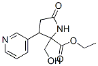 2-(Hydroxymethyl)-5-oxo-3-(3-pyridyl)pyrrolidine-2-carboxylic acid ethyl ester Structure