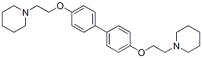 4,4'-Bis(2-piperidinoethyloxy)-1,1'-biphenyl Structure