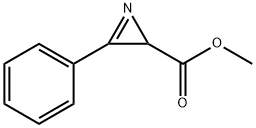 2-Phenyl-3H-azirine-3-carboxylic acid methyl ester Structure