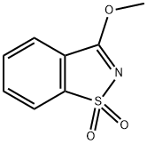 3-メトキシ-1,2-ベンゾイソチアゾール1,1-ジオキシド 化学構造式