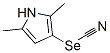 Selenocyanic acid 2,5-dimethyl-1H-pyrrol-3-yl ester Structure