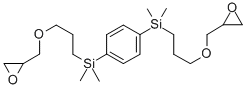 1,4-BIS(2,3-EPOXYPROPYLOXYPROPYL-DIMETHYLSILYL)BENZENE 化学構造式