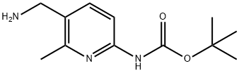 TERT-BUTYL 4-(AMINOMETHYL)-2,5-DIMETHYLPHENYLCARBAMATE Structure