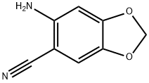 1,3-Benzodioxole-5-carbonitrile,  6-amino- Struktur