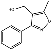 (5-メチル-3-フェニル-4-イソオキサゾリル)メタノール 化学構造式