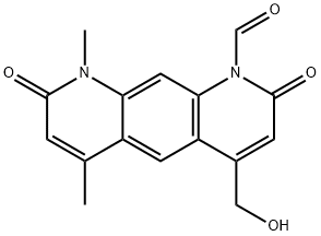 8,9-Dihydro-4-(hydroxymethyl)-6,9-dimethyl-2,8-dioxopyrido[3,2-g]quinoline-1(2H)-carbaldehyde|
