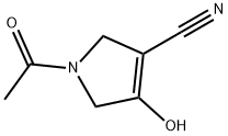 1-ACETYL-4-HYDROXY-2,5-DIHYDRO-1H-PYRROLE-3-CARBONITRILE,18721-38-5,结构式