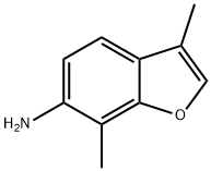 6-Benzofuranamine,  3,7-dimethyl- Struktur