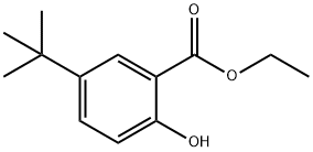 Benzoic acid, 5-(1,1-diMethylethyl)-2-hydroxy-, ethyl ester Struktur