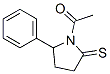 2-Pyrrolidinethione,  1-acetyl-5-phenyl-  (9CI) Structure