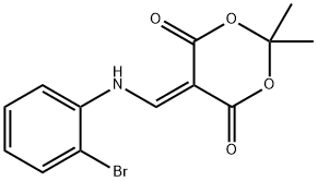 5-[(2-BroMo-phenylaMino)-Methylene]-2,2-diMethyl-[1,3]dioxane-4,6-dione|5-(((2-溴苯基)氨基)甲基烯)-2,2-二甲基-1,3-二氧杂己烷-4,6-二酮