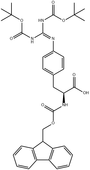 FMOC-L-PHE(4-GUANIDINO-BOC2)-OH Struktur