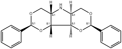 1,3:4,6-二-O-亚苄基-2-2,5-二脱氧-2,5-亚氨基-L-艾杜糖醇,187343-15-3,结构式