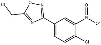 5-CHLOROMETHYL-3-(4-CHLORO-3-NITRO-PHENYL)-[1,2,4]OXADIAZOLE
,187399-90-2,结构式