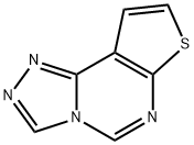 Thieno[3,2-e][1,2,4]triazolo[4,3-c]pyrimidine 化学構造式