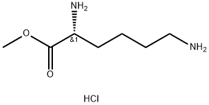 (R)-甲基 2,6-二氨基己酸酯 盐酸盐 结构式