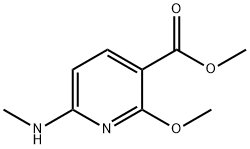 3-Pyridinecarboxylicacid,2-methoxy-6-(methylamino)-,methylester(9CI),187480-13-3,结构式