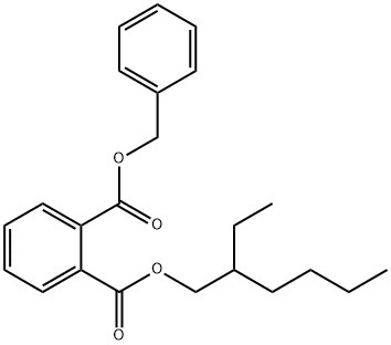 2-Ethylhexyl benzyl phthalate 化学構造式