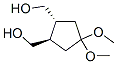 1,2-Cyclopentanedimethanol,4,4-dimethoxy-,trans-(9CI) 化学構造式