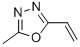 2-METHYL-5-VINYL-1,3,4-OXADIAZOLE 化学構造式